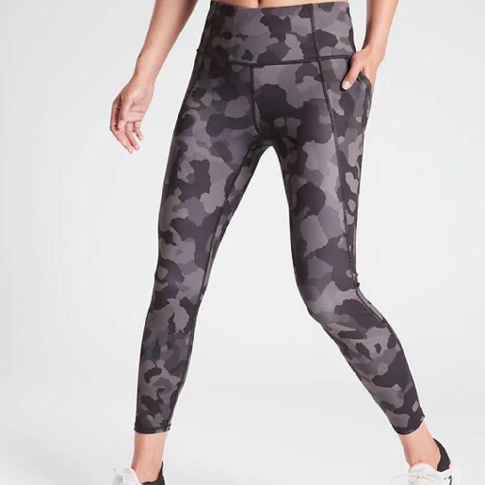 NWOT Athleta Black Lightning Camo Leggings - Picture 2 of 6